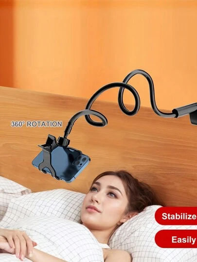 Soporte de teléfono móvil ajustable para transmisión en vivo y visualización de películas, compatible con iPhone y teléfonos Android, regalo para cumpleaños, familia y amigos, rotación de 360 grados, soporte para cama, soporte para teléfono