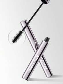 MISTINE 防水黑色濃密纖長睫毛膏,24小時捲翹、拉長、加密,不結塊不脫妝,自然棕色,含量5克1支裝