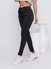 Women Pants - 黑色 - 查看 1