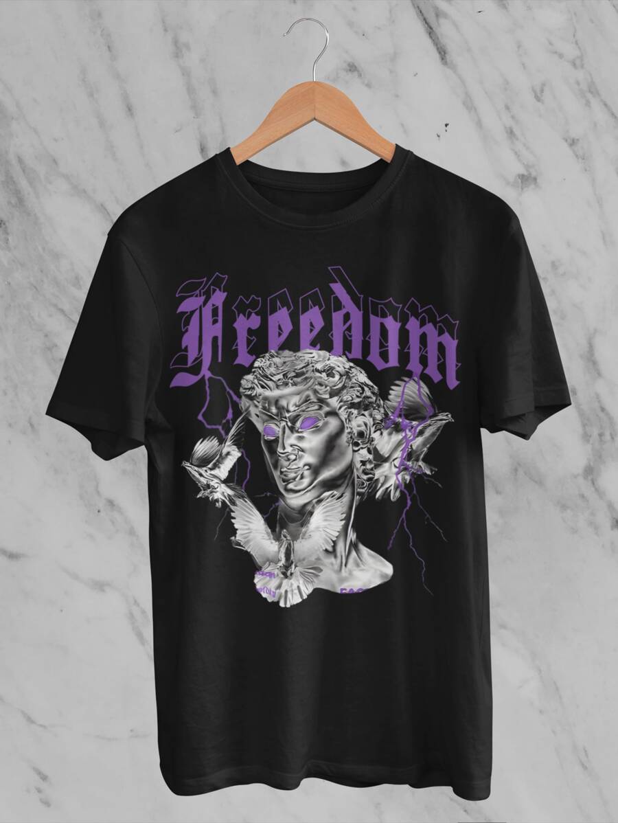 Women T-Shirts - 黑色 - 查看 1