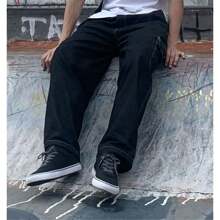 Men Jeans - Black and White - View 2