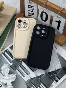 Basic Phone Cases Thickened Anti-Fall Phone Case Compatible With IPhone 15/15pro/15plus/15pro Max/14/14pro/14plus/14pro/14pro Max/13/13pro/13pro Max/12/12pro/12pro MAX TPU Soft Shell (4 Colors Available)