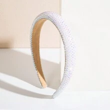 1件女士韓國風海綿&寶石裝飾髮箍 - 彩色 - 查看 13