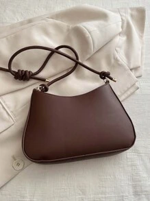 Bolsa De Hombro Multifuncional De Gran Capacidad Para Mujeres, Colección De Primavera 2024 De Bolsa De Axila, Bolsa De Mujer Al Por Mayor - Marrón - Ver 9