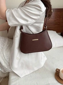 Bolsa De Hombro Multifuncional De Gran Capacidad Para Mujeres, Colección De Primavera 2024 De Bolsa De Axila, Bolsa De Mujer Al Por Mayor - Marrón - Ver 5