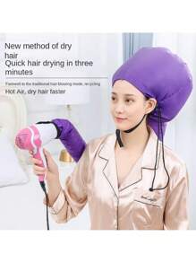 1 Miếng Mũ làm khô tóc Đối với Vật dụng trong nhà Máy sấy tóc , Nhanh khô Tóc Công cụ - Màu tím - Xem 7