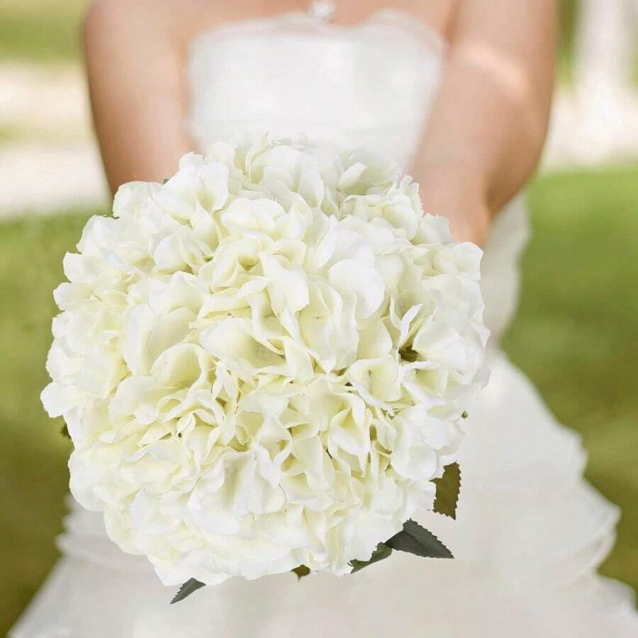 10pcs Silk Embroidery Flower Heads With Stems, Artificial Flowers For