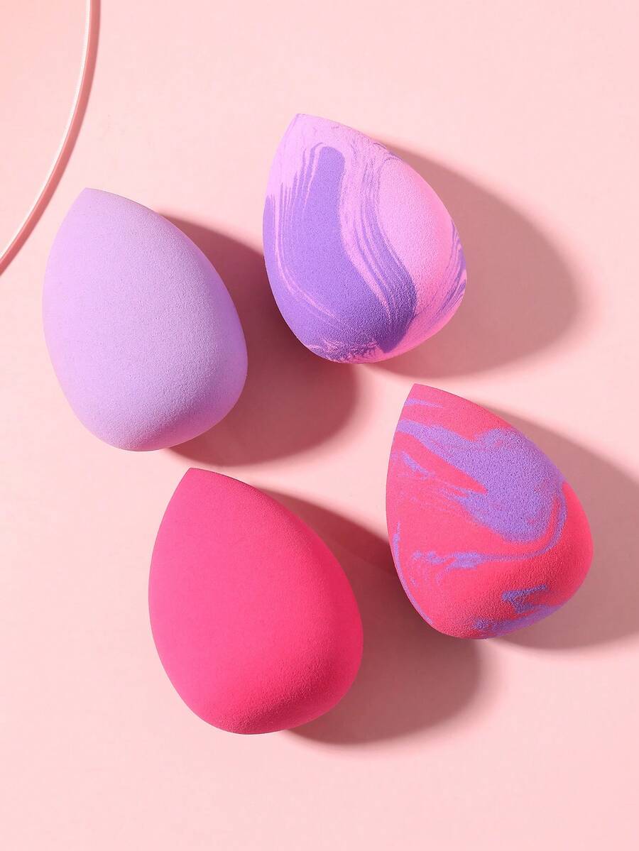 4PCS Makeup Sponge,Suitable For Cream & Powder Concealer, Loose Powder Makeup Applicator - Multicolor - View 1