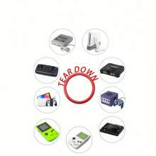 DALUHE Kit de destornilladores compatible con Switch, kit de reparación para desmontaje de Switch, destornillador para agarre NGC, PSP, GBA, 3DS - Negro - Ver 3