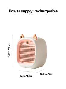 Nuevo Mini Ventilador De Enfriamiento Con Agua De Mesa Con Pulverizador De Niebla Y Humidificador De Aire Frío - Rosa - Ver 6