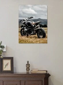 1 Miếng Treo tranh tranh sơn dầu , Cổ điển Vintage Xe máy tranh sơn dầu Áp phích , Xe máy Quạt Và Tác phẩm nghệ thuật Tường tranh sơn dầu , Nhà  Trang trí Cho văn phòng , Phòng khách , Phòng ngủ , Phòng bếp , Cà phê & Trang trí Đóng khung - Nhiều màu - Xem 4