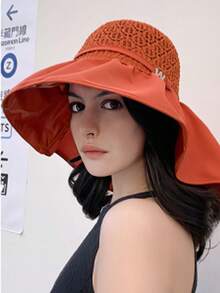 1入太陽保護漁夫帽/帽子，寬邊，適用於戶外旅行，韓國風格，透氣多用 - 彩色 - 查看 15