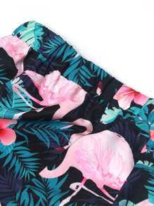 Tween Boy Summer Loose Short Sleeve Casual Hawaiian Beach Shirt And Shorts Set