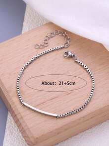 Tùy chỉnh Vòng tay Đơn giản Và Sành điệu Cặp đôi Phong cách Tùy chỉnh Tên , Slogan Và Ngày , Thích hợp Đối với Sinh nhật , Ngày lễ tình nhân , Ngày kỷ niệm Lễ ăn mừng , Hoàn hảo Qủa tặng Cho bạn trai , Bạn gái - Bạc - Xem 6