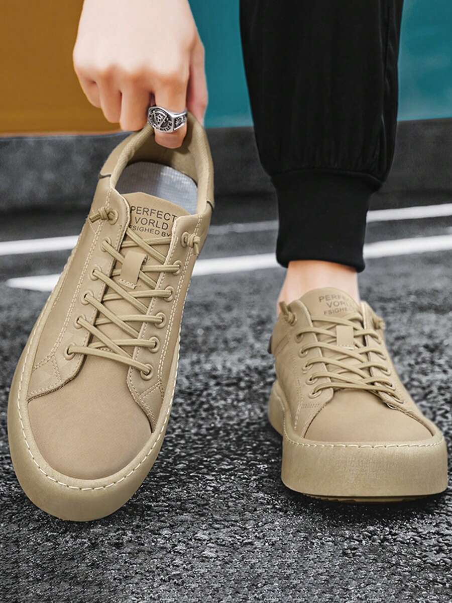 2024 Mùa hè Nam Giày thể thao , Giải trí Giày lười Thoáng khí Nam Giày thể thao , Màu Khaki - Màu Khaki - Xem 1