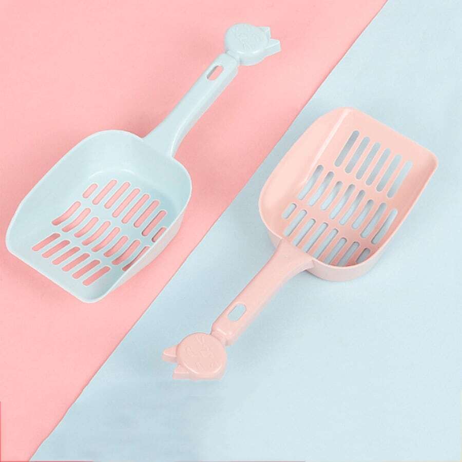 1 Miếng Dày lên Xả rác mèo Thìa Với Và Lưới Thiết kế Đối với Mèo Hộp Người dọn dẹp - Nhiều màu - Xem 1