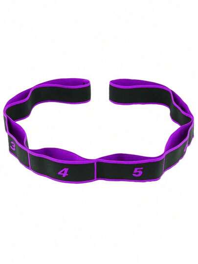 1 pieza Banda elástica de yoga Banda de resistencia para fitness en forma de 8 con números para estirar, accesorios de gimnasio, deporte, ejercicio en el hogar, correa de gimnasio, bandas de resistencia
