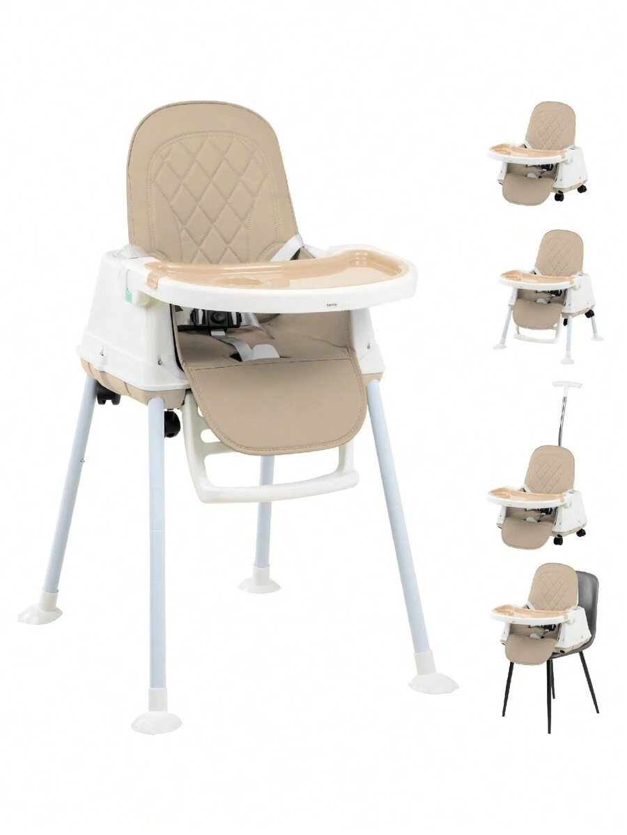 Reinforced Baby Periquera Chair 5 In 1 High 6 Months To 3 Years - Cà phê nâu - Xem 1