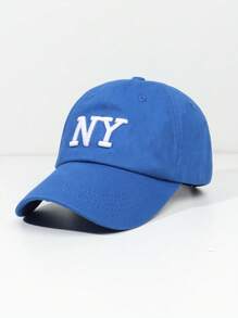 1 pezzo Cappellino da baseball casual da esterno unisex con ricamo alfabeto Y2k, protezione solare con retro in rete regolabile, perfetto per festival musicali e abbigliamento quotidiano street