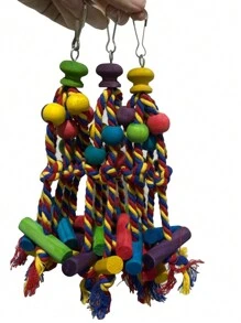 1 PC Bird Chewing Toy Funny Rope Parrot Toy Bite Resistant Bird Tearing Toy Cockatiels Parakeet Toy - Multicolor - View 8