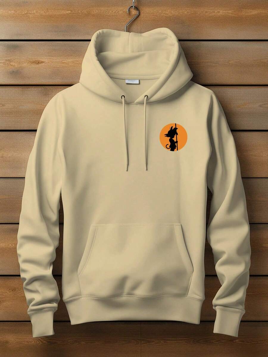 Men Sweatshirts - 卡其色 - 查看 1