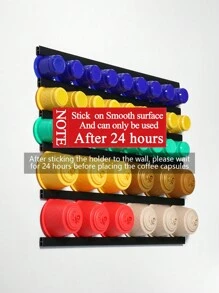 咖啡膠囊存放架展示架，適用於豆莢、杯子和 Dolce Gusto 膠囊 - 黑色 - 查看 6