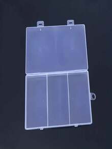 1 Miếng Trong sáng Nhựa Hộp trữ Đối với Đồ trang sức Hạt Vòng tay Phụ kiện Bông tai ( 3 Ngăn ) - Trong sáng - Xem 2