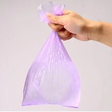 寵物撿便袋,實色和印花均有,便攜式狗糞袋,每卷15個 - 彩色 - 查看 6