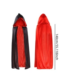1 chiếc áo choàng ma cà rồng trùm đầu màu đen và đỏ có thể đảo ngược, trang phục Halloween cho cosplay, tiệc tùng, chụp ảnh hoặc biểu diễn trên sân khấu - Nhiều màu - Xem 6