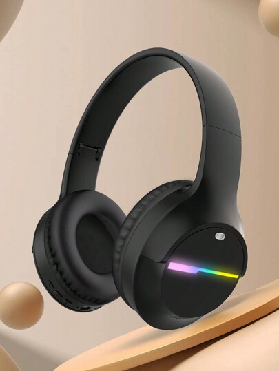 Gerripuer Passive Noise-Proof Over-Ear Wireless Headphones, Retractable & Foldable Design, Suitable As New Year, Valentine's Day Gifts, Unisex, Bluetooth 5.3, USB-C, Deep Bass, HD Call