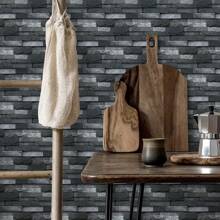 6入組15x30cm自粘式牆磁磚,具有水晶膜,適用於廚房和浴室防水牆貼紙 - 灰色 - 查看 8