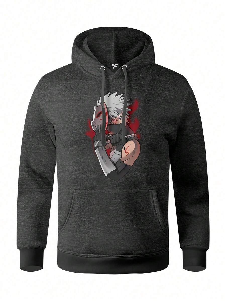 Men Hoodies - Màu xám đen - Xem 1