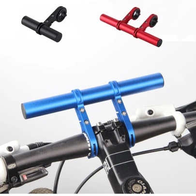10/20cm Bicycle Handlebar Extension Bracket, Mountain Bike Front Light Installation Extension Rod, Road/Mountain Bike Handlebar Extension Rack Accessories