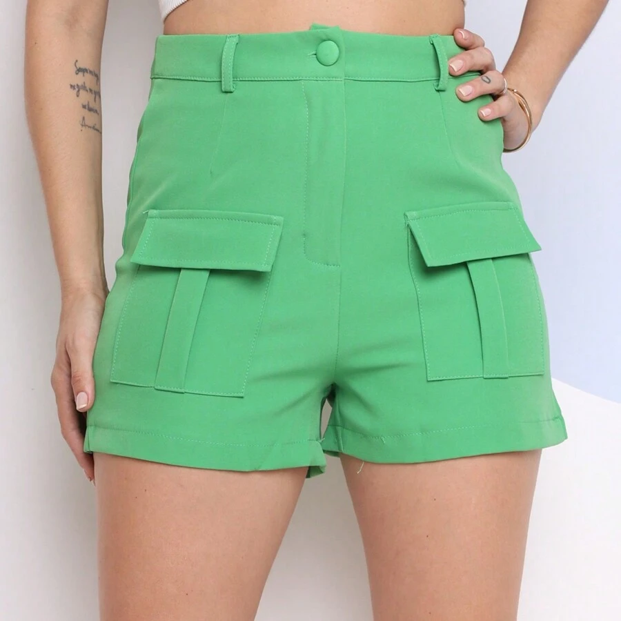 Women Shorts - 薄荷綠 - 查看 1