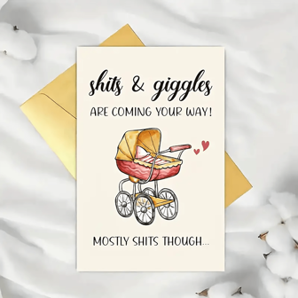 1pc, Lovely New Congratulations Card, For Friend, For Son, For Daughter Funny New Card, Small Business Supplies, Thank You Cards, Birthday Gift, Cards, Unusual Items, Gift Cards,Christmas