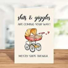1pc, Thiệp chúc mừng mới đáng yêu, Dành cho bạn bè, Dành cho con trai, Dành cho con gái Thiệp mới vui nhộn, Vật dụng cho doanh nghiệp nhỏ, Thiệp cảm ơn, Quà tặng sinh nhật, Thiệp, Mặt hàng khác thường, Thẻ quà tặng, Giáng sinh - Màu vàng - Xem 3
