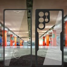 Funda de teléfono de 360 grados con protección de pantalla de doble cara compatible con Samsung Galaxy S24 Ultra S21 S23 FE S22 S23 Ultra S24 Plus A04E A15 A35 A55 A05 A05S A24 A34 A54 A14 A04S A23 A13 A12 A22 A32 A33 A53 A52 A52S 5G Cubierta de doble capa con protección de cámara Instalación sencilla Vidrio templado resistente a arañazos y roturas Protector de pantalla ultra definición Regalo para cumpleaños/Pascua/Día del Presidente/Navidad/Familia/Amigos/Novio/Novia