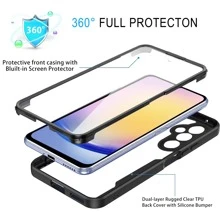 Funda de teléfono de 360 grados con protección de pantalla de doble cara compatible con Samsung Galaxy S24 Ultra S21 S23 FE S22 S23 Ultra S24 Plus A04E A15 A35 A55 A05 A05S A24 A34 A54 A14 A04S A23 A13 A12 A22 A32 A33 A53 A52 A52S 5G Cubierta de doble capa con protección de cámara Instalación sencilla Vidrio templado resistente a arañazos y roturas Protector de pantalla ultra definición Regalo para cumpleaños/Pascua/Día del Presidente/Navidad/Familia/Amigos/Novio/Novia