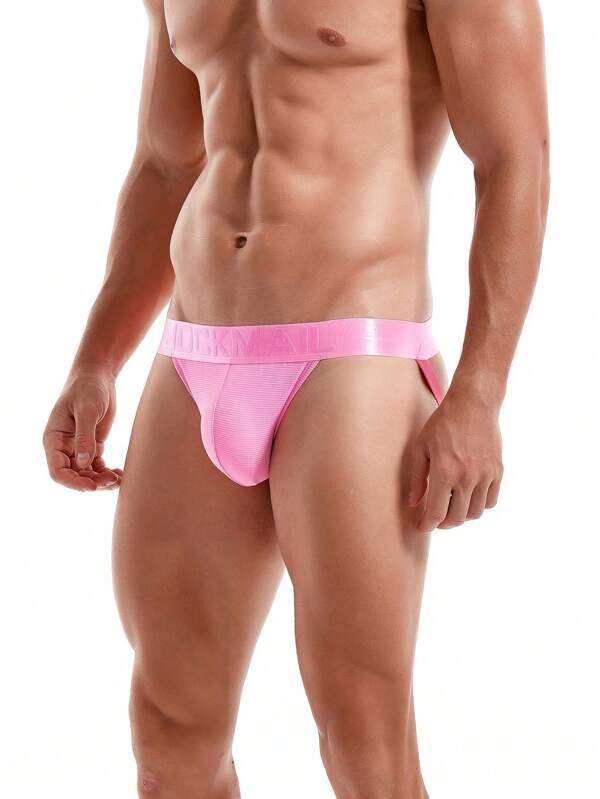 JOCKMAIL 1 pieza Tanga transpirable y sexy JOCKMAIL, ropa interior deportiva minimalista para hombres