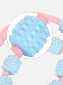 1 件装腿部滚轮按摩器，用于肌肉放松瑜伽拉伸腿部按摩器 - 粉色 - 查看 5