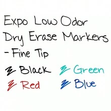 Expo 4pk Dry Erase Markers Fine Tip Multicolored - 彩色 - 查看 4