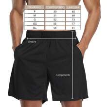 Kit 3 Shorts Masculino Básico Bermuda Fitness Para Treino Academia - Cinza - Visão 5