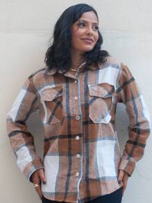 Women Blouses - 棕色 - 查看 1
