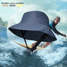 1 Pieza Sombrero De Ala Dura Para Hombre Para Playa, Surf, Uso Diario, Con Estilo, Transpirable Y Protector Solar - Multicolor - Ver 1