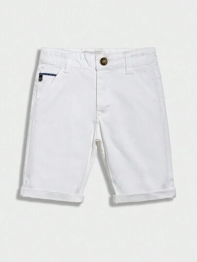 年輕男孩簡約百搭吸汗透氣休閒編織短褲