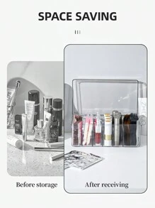 HMQ beauty 睫毛嫁接工具收纳盒，带盖防尘设计，大容量，适用于存放珠宝、美甲和化妆品配件及工具，可用作珠宝盒、收纳袋、化妆刷架、香水收纳盒、化妆包，是送给女性的理想礼物，也是圣诞礼物、家居装饰的绝佳选择。 - 彩色 - 查看 5