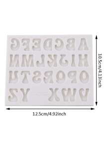 3D 矽膠字母與數字模具，適用於 DIY 裝飾與烘焙，完美適合數字、字母與糖霜，廚房工具與配件 - 灰色 - 查看 8