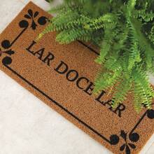 Tapete Capacho Vinil Long Lar Docê Lar 2.0 30cm x 70cm Kapazi - Caramelo - Visão 2