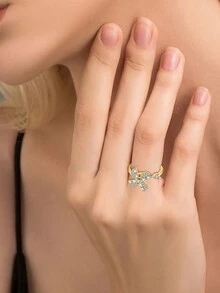 925 Sterling Silver Fidget Spinning Windmill Rings For Women Adjustable Size Statement Ring Fashion Creative Design Best Gifts Jewelry - Windmill - View 8