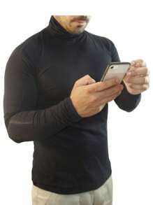 Men T-Shirts - 黑色 - 查看 6